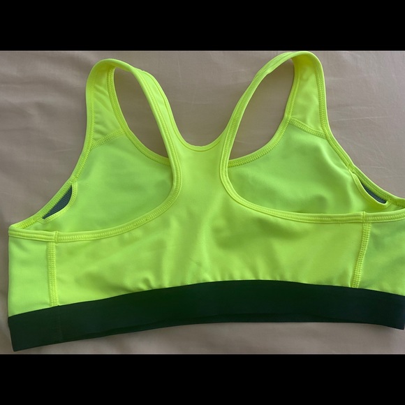 Neon Nike Pro Dri-Fit Sports Bra - Picture 2 of 3